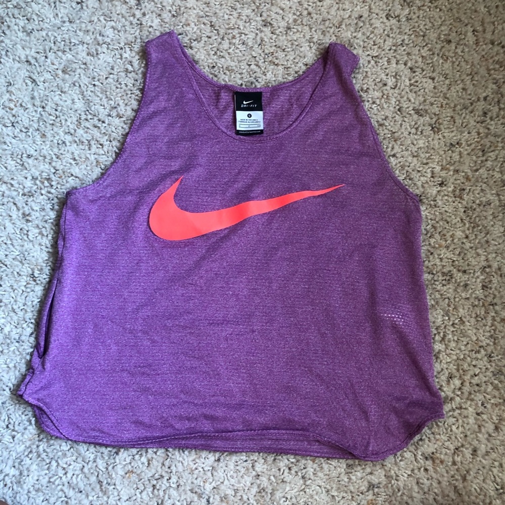 Purple work out crop